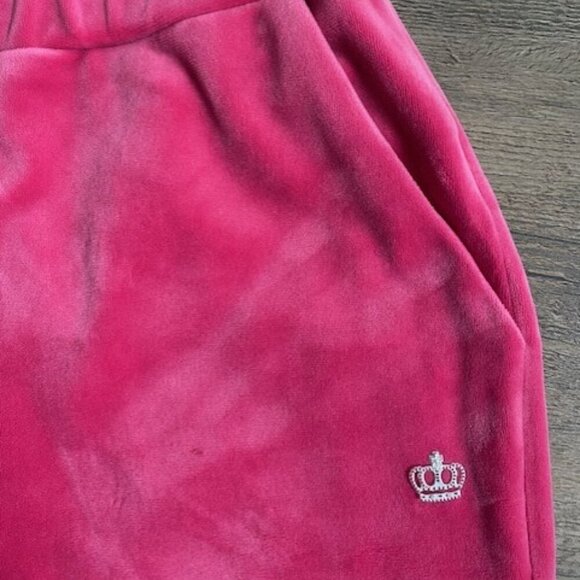 Vintage JUICY COUTURE Hot Pink Velour Joggers Track Pants XS - Picture 4 of 9
